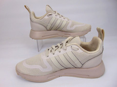 adidas MULTI X J Sneaker Casual Lifestyle Unisex Big Kids Shoe Size 5.0 M, Taupe