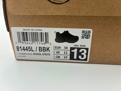 Skechers Glimmer Kicks School Struts Shoes – Black – Kids Size 13