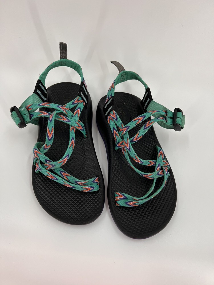 Chaco Cloud ZX2 Green Strappy Hiking Sport Sandals Size 3