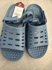 Joybees Kids Active Trekking Slide Sandals Solid Steel Blue Size J2