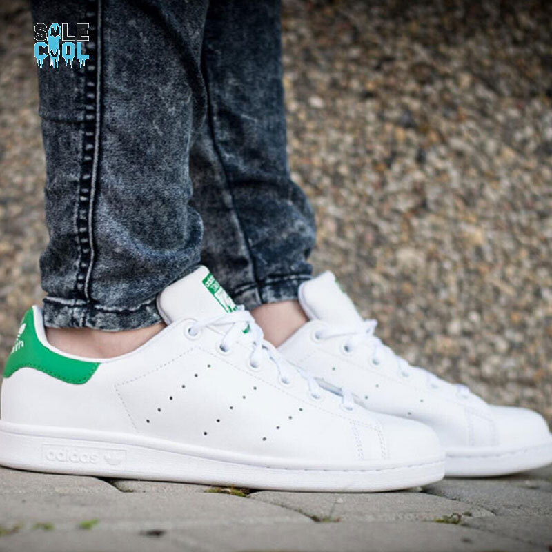 ADIDAS Stan Smith Ortholite Mens Low Top Sneaker Shoes White Green M20605