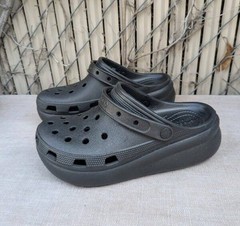 Kids Crocs Iconic Comfort Classic Slip On Platform Clogs Black J6 NWOT