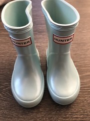 NEW Hunter Original First Classic Nebula Boot Aqua Flash Toddler Size B5/G6/UK4