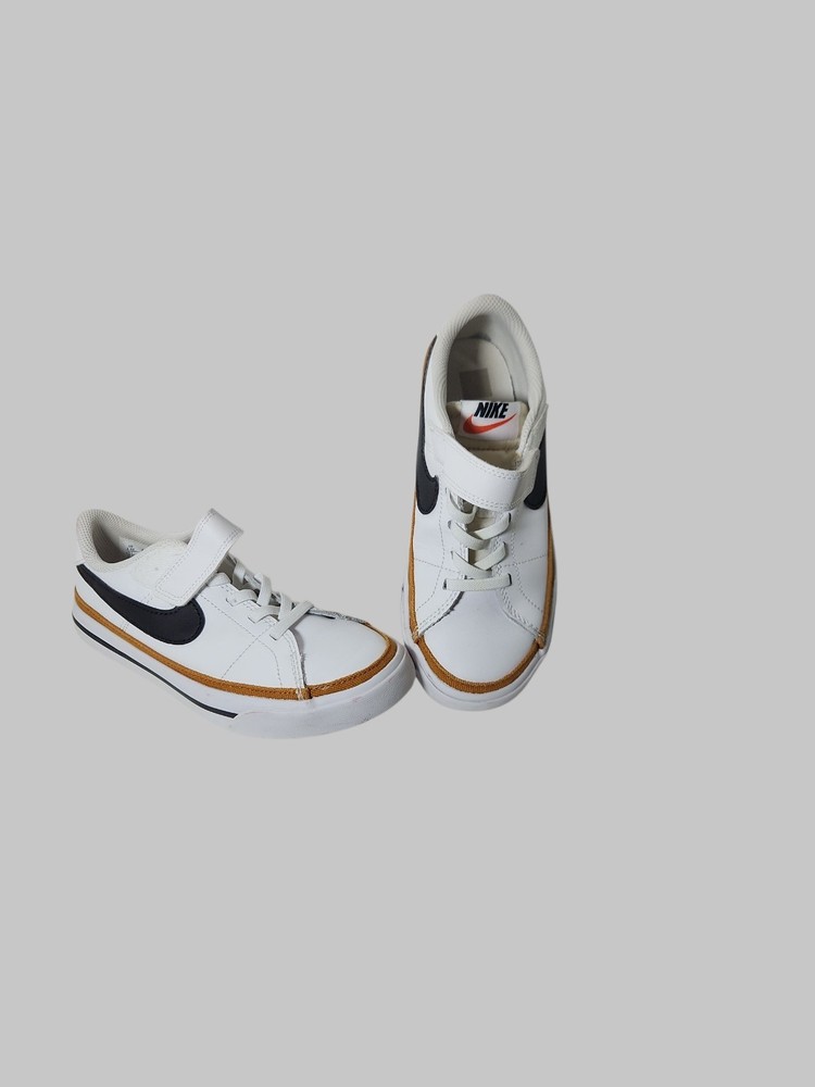 Size 1.5 (PS) – Nike Court Legacy Low White Desert Ochre
