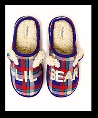 Dearfoams Memory Foam LIL’ BEAR slippers Fur Lined UNISEX:toddler kids 7-8, 6.5”