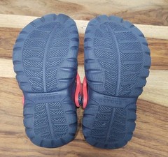 🌊Crocs Toddler Swift Water Clogs Navy/Flame Red Size C8 UNISEX 202607-4BA