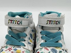 Vintage Lilo & Stitch White Hook & Loop High Top Sneakers Y2K Kids Size 7