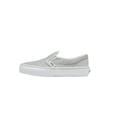 Vans Classic Slip-On ‚Glitter‘ Silver/True White Kids Sneaker