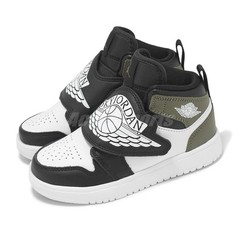 Nike Sky Jordan 1 PS Black Medium Olive White Kids Preschool Casual BQ7197-092