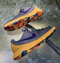 Nike 2015 KD 8 GS ‚PG County‘ Grey/Blue/Orange Kid Basketball Sneakers Size 1Y