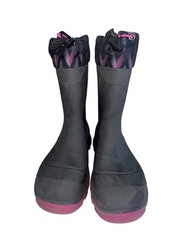 Kamik Snowbuster Size 3 Boots Gray Snow Winter Rain Waterproof Lined Thermal