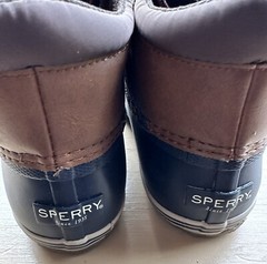 NEW SPERRY TOP-SIDER Bowline Storm Boot in Navy/Tan Size 4M