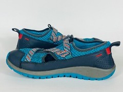 Chaco Kids Odyssey Teal Multi Sport Mesh Water Hiking Shoes Covered Sandal Sz 4