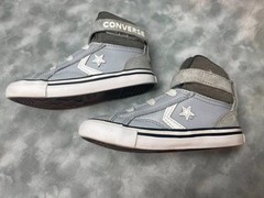 Converse All-Star Pro Blaze Strap High-Top Sneakers Gray Kids Size 8