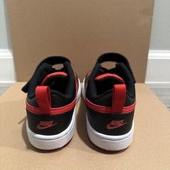 Nike Court Borough Low 2 Pre-School Kids (Size 3Y) Black/Red (BQ5451 007)
