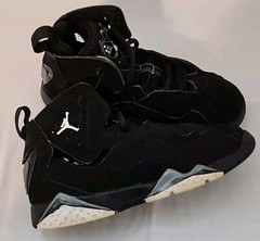 Nike Air Jordan True Flight Youth Black Suede US 12C EUR 29.5 – 343796-010