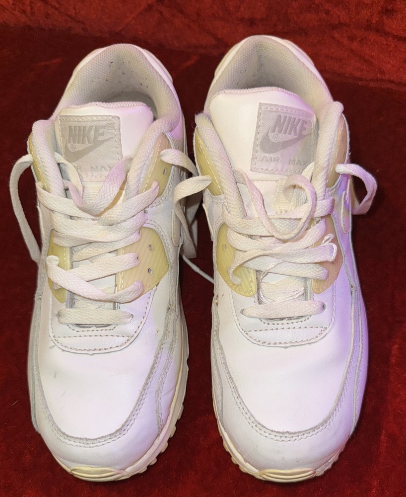 Nike Air Max 90 Youth sneaker #307793-111 white Size 6Y