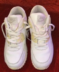 Nike Air Max 90 Youth sneaker #307793-111 white Size 6Y
