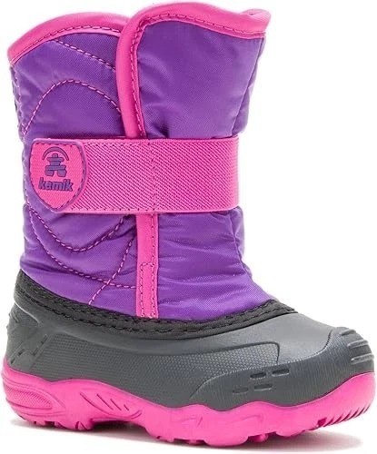 Kamik Snowbug 5 Waterproof Snow Boots NF9412N Toddler Size 8T Purple Magenta