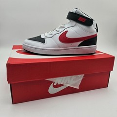 Nike Kids Court Borough Mid 2 (Little Kid/Big Kid) Kids Shoes White/University R
