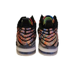 Nike LeBron 17 „James Gang“ Black/Multicolor Size 7Y, Mens 7, Womens 9