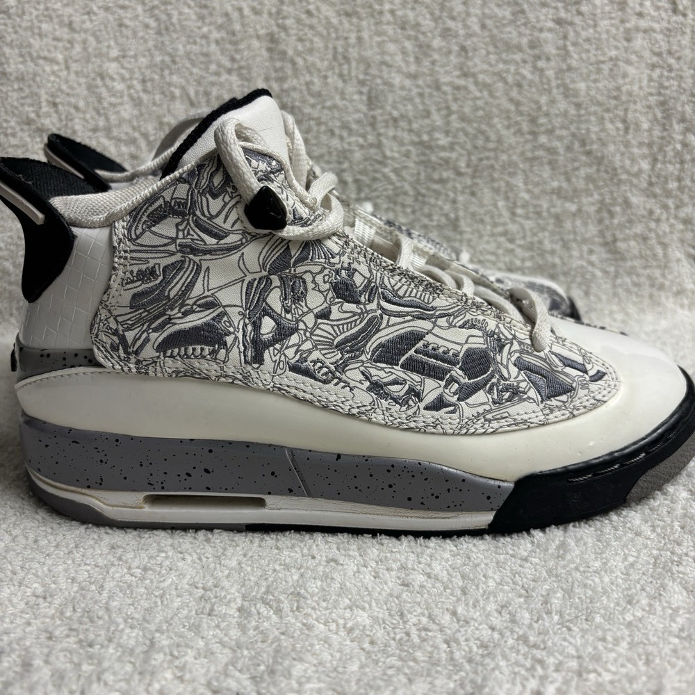 Size 5 ( GS) – Jordan Dub Zero Mid White Cement