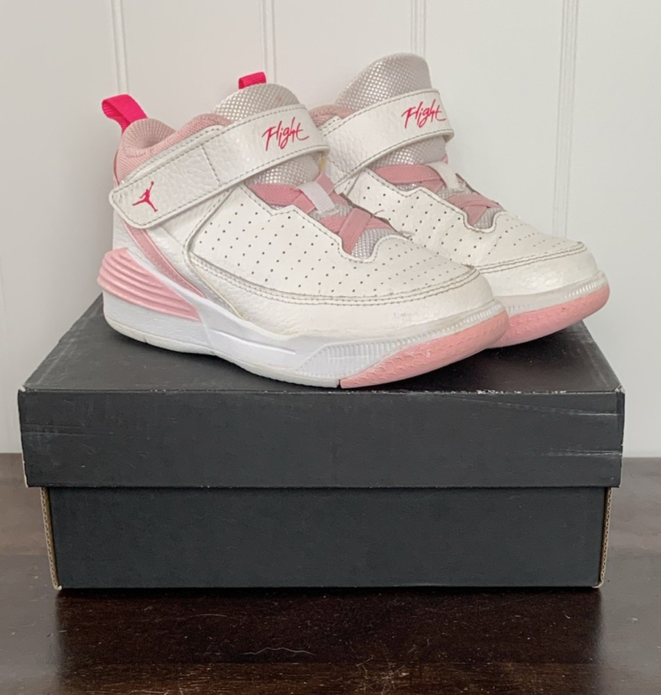 Jordan Max Aura 5 (PS) White/Pink Kids Basketball Sneakers 11C FD8790-116