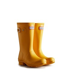 Hunter Big Kids Original Kid’s Rain Boots, Yellow, K3