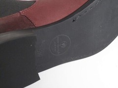 Marc Joseph Unisex Kids Webster Bootie MJ 17009 Red Wine Nubuck Leather 5.5 New