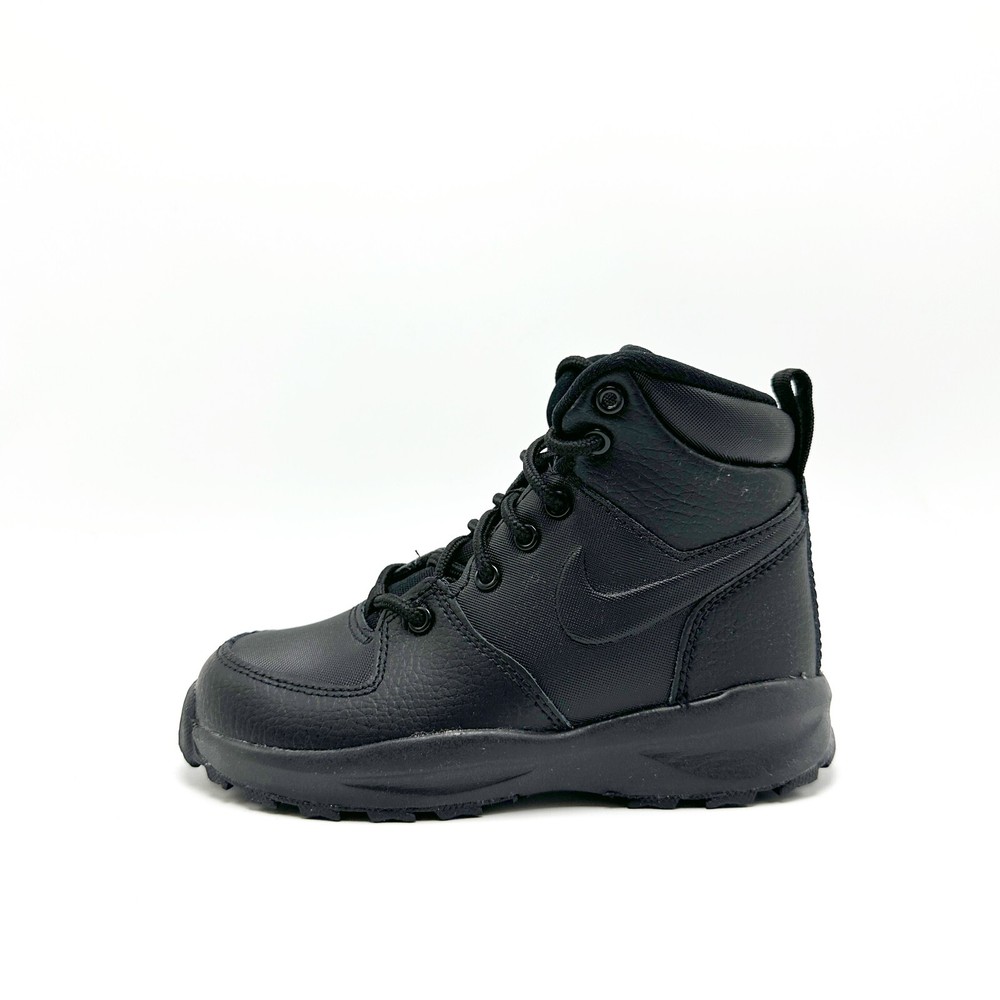 *NEW* Pre-School NIKE MANOA LEATHER PS Boot BLACK (BQ5373 001), Sz 10.5 – 3.0