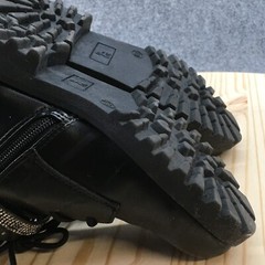 Mix No.6 Boots Youth 2 M Lil Carly Combat Booties Black Round Buckle Studded