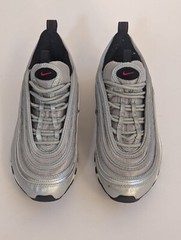NIKE Air Max 97 QS Metallic Silver 918890 001 GS 6Y Youth Womens 8.5