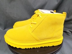 UGG K Neumel II Boot Kids Suede Lace-Up Yellow Size 6 NEW w/DEFECT!