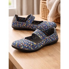 NIB Bernie Merv Kids Girls Cuddly Multi Color Mary Jane Ballet Flats Size 1-1.5