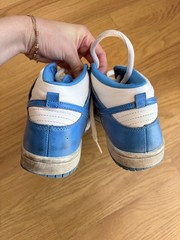 Nike Court Borough Mid 2 Blue White Size 6Y-Youth High Top Retro