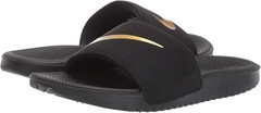 Nike Kawa slide Big Kids-Black/MetalicGold