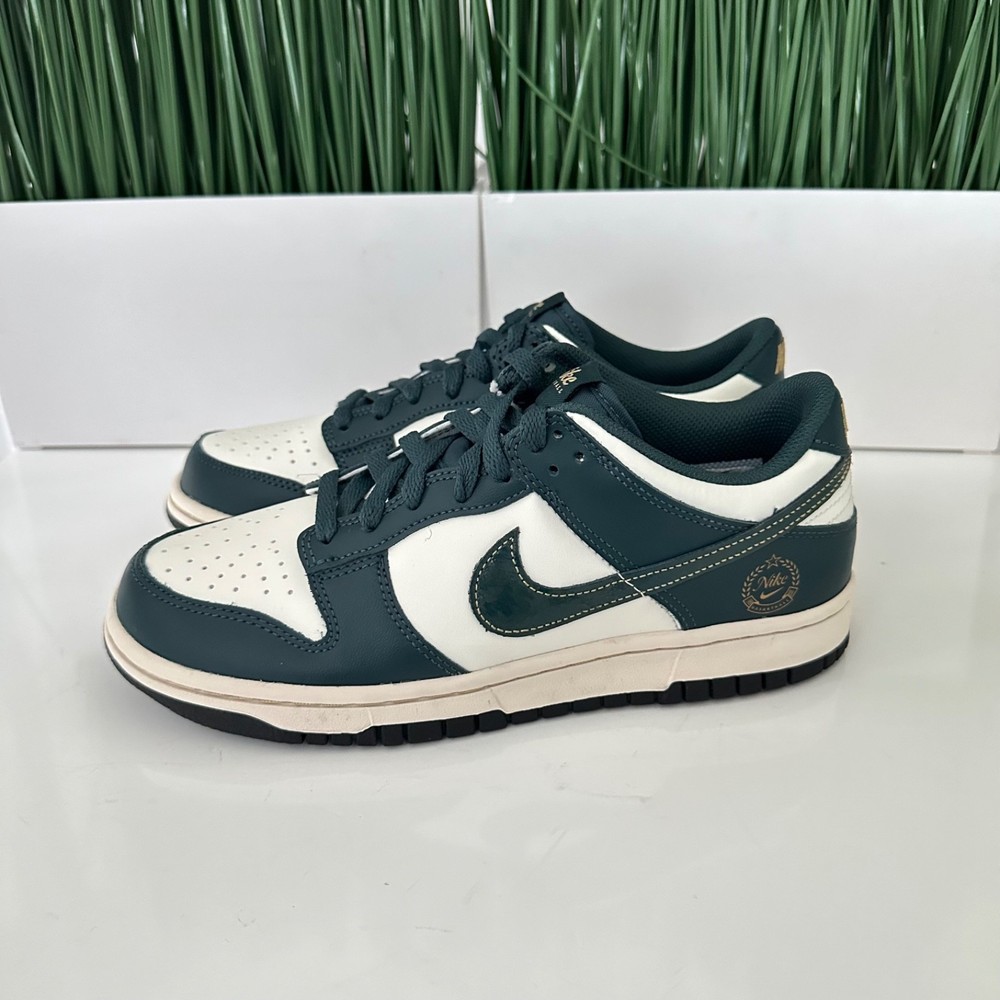 Nike Dunk Low GS NBY White Green FB9109-301 Shoes Size 7Y/ Womens Size 8.5