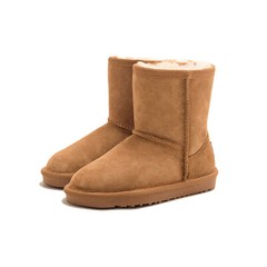 UGG Boots Unisex Kids Child Classic Button Bailey Bow Australian Sheepskin Wool
