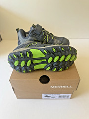 Merrell Trail Chaser Jr Kids Sneaker US 9 M EU 26 Navy/Green Hook & Loop