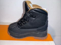 Timberland Euro Hiker Shell Toe Boot Black Full Grain Toddler Size 6