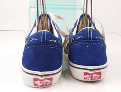 Vans Kids Old Skool Reflect Check Flame Blue Sneakers Size Juniors Size 6