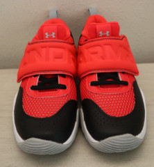 Under Armour 3026638-600 Kids Sz 1Y Red/Black Pre-School Zone Basketball 2 Shoes