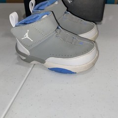 Toddlers Size 5C- Jordan Melo M3 Silver Gray Blue Super Rare