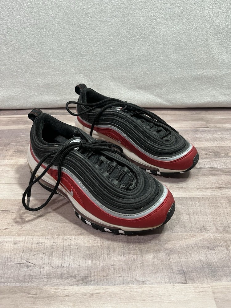 Nike Air Max 97 SE GS Black Varsity Red FB3245-001 Size 4Y