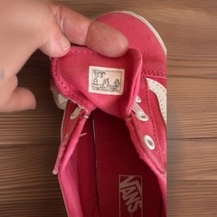 VANS Old Skool Unisex Kids Pink/White Canvas Low Top Lace-Up Sneaker 10