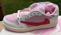 Travis Scott Jordan 1 Low Tropical Pink (PS) 12C IQ7605-101
