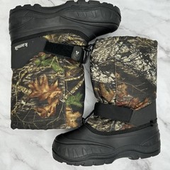 Kamik Boots Youth Size 5 Camo Winter Snow Waterproof Insulated Made Canada