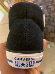 Converse Kids SIZE 6 All Star High Street 658063F Black White Red Blue SEQUOIA