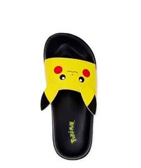 Pokemon Pikachu Kids Slides Little Boys 2/3 Sandal Slides Cartoon Character New
