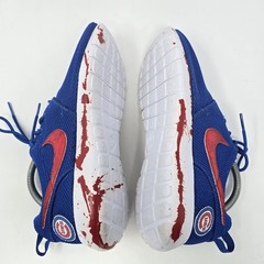 Nike Roshe Run Custom Sneakers Chicago Cubs Theme Youth Size 7